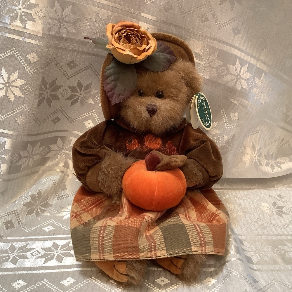 Bearington Collection Plush Bear Autumn Harvest